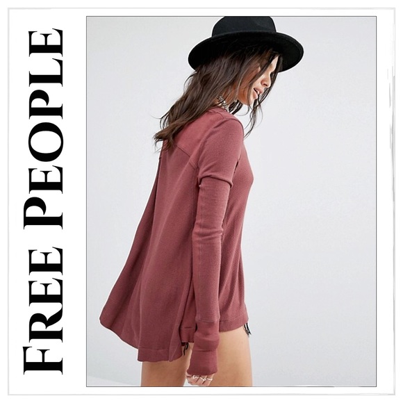 Free People Tops - NWT Free People Fig (Maroon) Malibu Thermal